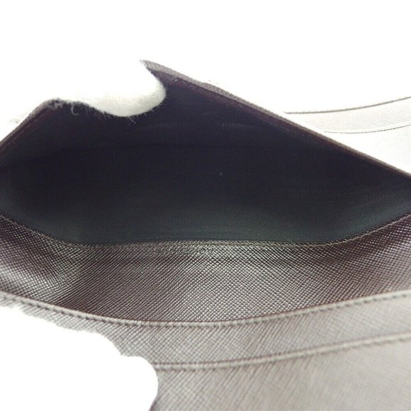 Salvatore Ferragamo Long Wallet Ganchini Leather Authentic USED - Picture 8 of 11